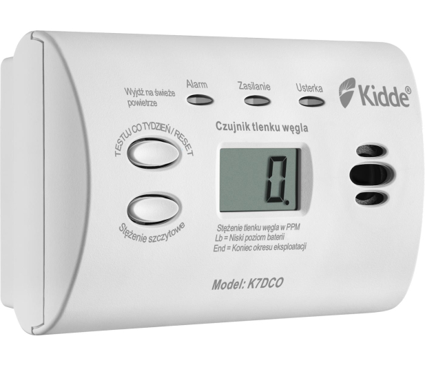 Kidde K7DCO Czujnik tlenku węgla LCD - 1060249 - zdjęcie 2